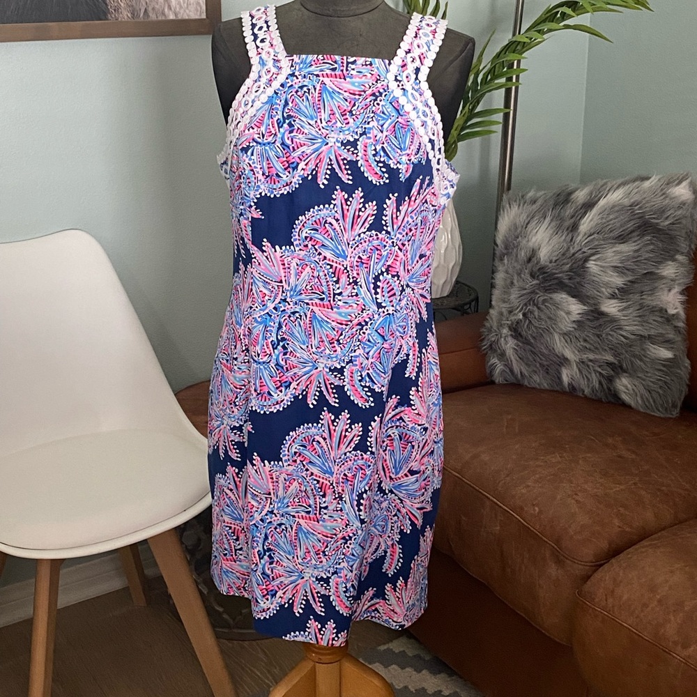 NWT Lilly Pulitzer Makayla Shift Dress Miss Shell sz 12